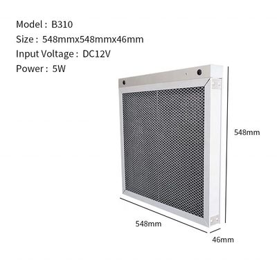 Buen precio Aplicación controlada 12V filtro de aire de corriente alterna electrostático personalizado Molde privado en línea
