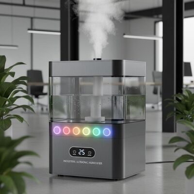 Buen precio Humidificador ultrasónico industrial de 15-30m2 que ofrece 7 luces de colores adecuadas para la producción industrial y las áreas de oficina en línea