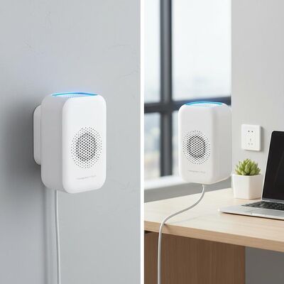 Buen precio Área de cobertura 5 a 15 pies cuadrados Generador de iones negativos Ionizador de aire montado en la pared de escritorio Perfecto para entornos pequeños en línea